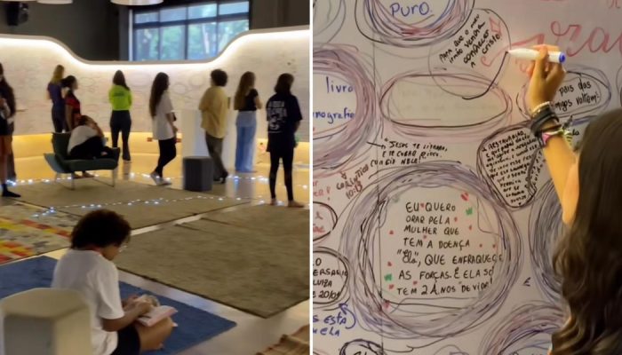 A sala de oração. (Foto: Reprodução/Instagram/Cassiano Machado)