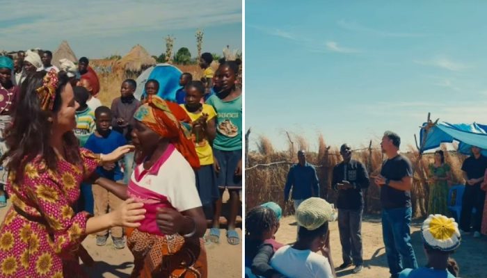 A família durante a missão em Angola. (Foto: Reprodução/Instagram/Ana Paula Valadão)