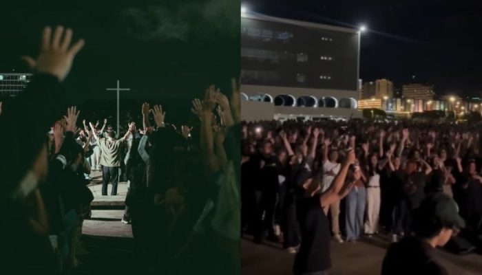 O evento evangelístico do Céu na Terra Movement aconteceu em frente ao Museu Nacional. (Foto: R...