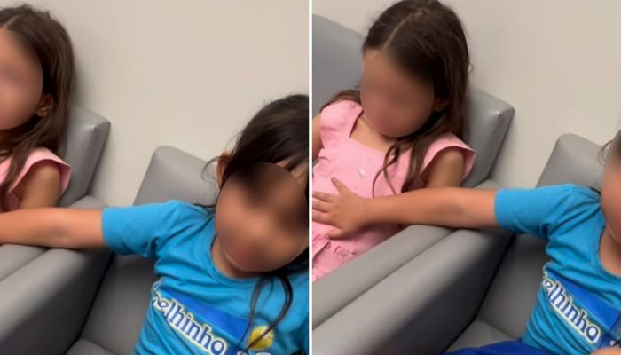 Maju e Sara no hospital. (Foto: Reprodução/Instgaram/Clara Rodrigues)