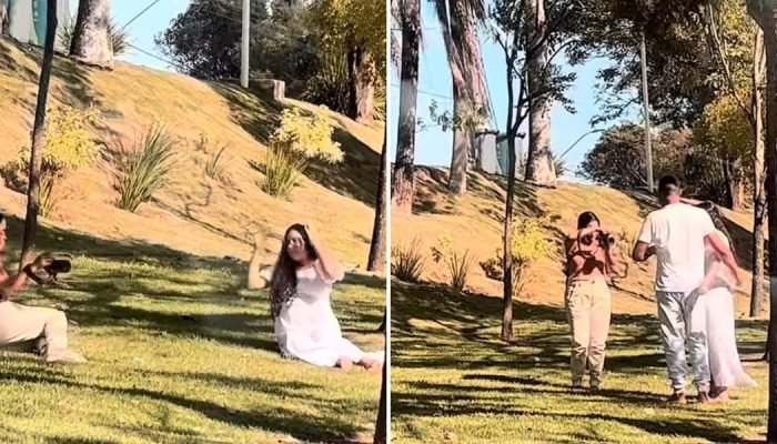 O ensaio fotográfico da gestante. (Foto: Reprodução/Instagram/Kristhie)