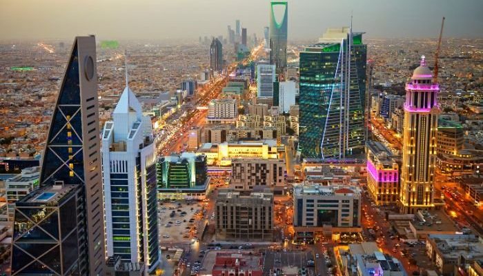 Vista aérea de Al-Olaya, no norte de Riade, Arábia Saudita (Foto: Canva Pro)