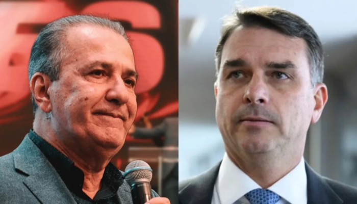 Silas Malafaia e Flávio Bolsonaro. (Foto: Reprodução/Instagram Silas Malafaia e Agência Senado)